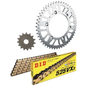 Kit chaine 525 acier DID standard - DUCATI 1000 Monster Dark - S 2003-04