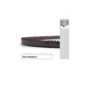 Lame de scie à ruban BIMETAL - Longueur 2680 x 27 x 0.90 mm - Denture 10/14 TPI
