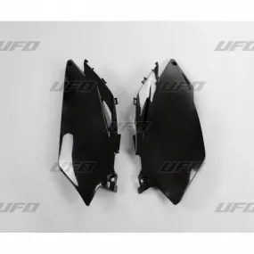 Plaques Latérales UFO Noir Honda CRF250R/450R 78166220 - Plaque numero moto