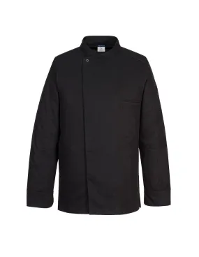 Veste de chef Surrey M/L couleur : Noir taille L - PORTWEST - - C835BKRLPORTWEST